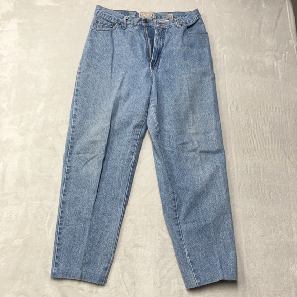 Abercrombie & Fitch Denim - Vintage 80s 90s Abercrombie and Fitch Womens 14 Light Wash High Waist USA Made